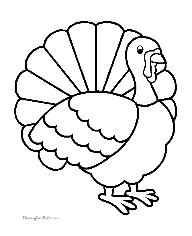 Turkey coloring #9, Download drawings