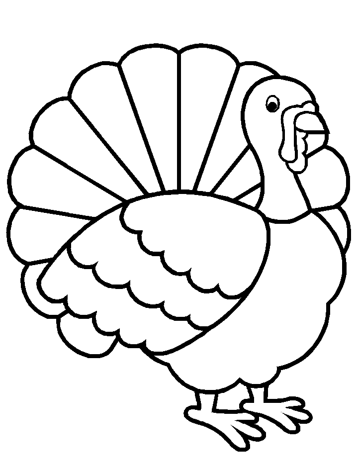 Turkey coloring #4, Download drawings