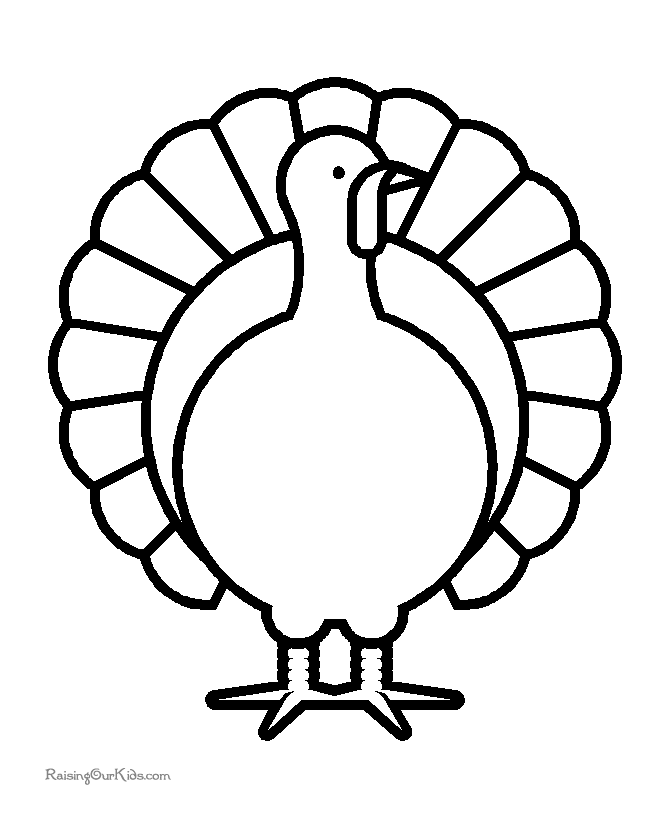 Turkey coloring #5, Download drawings