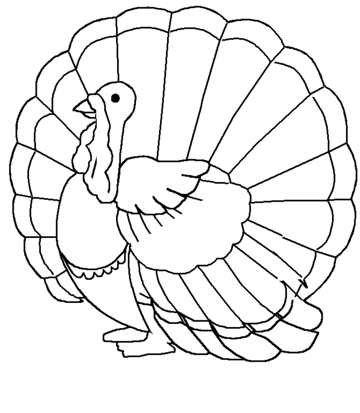 Turkey coloring #7, Download drawings