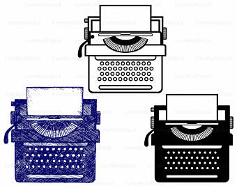Typewriter svg #13, Download drawings