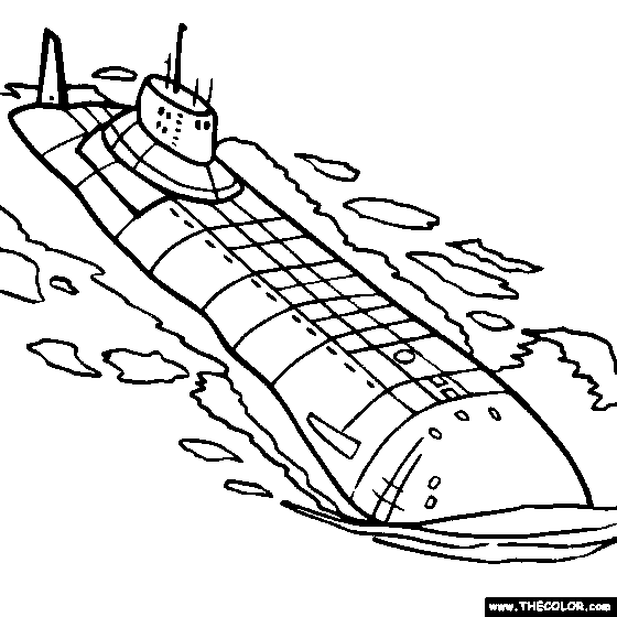 Submarine coloring #17, Download drawings