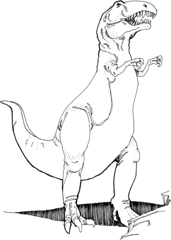 Tyrannosaurus Rex coloring #15, Download drawings