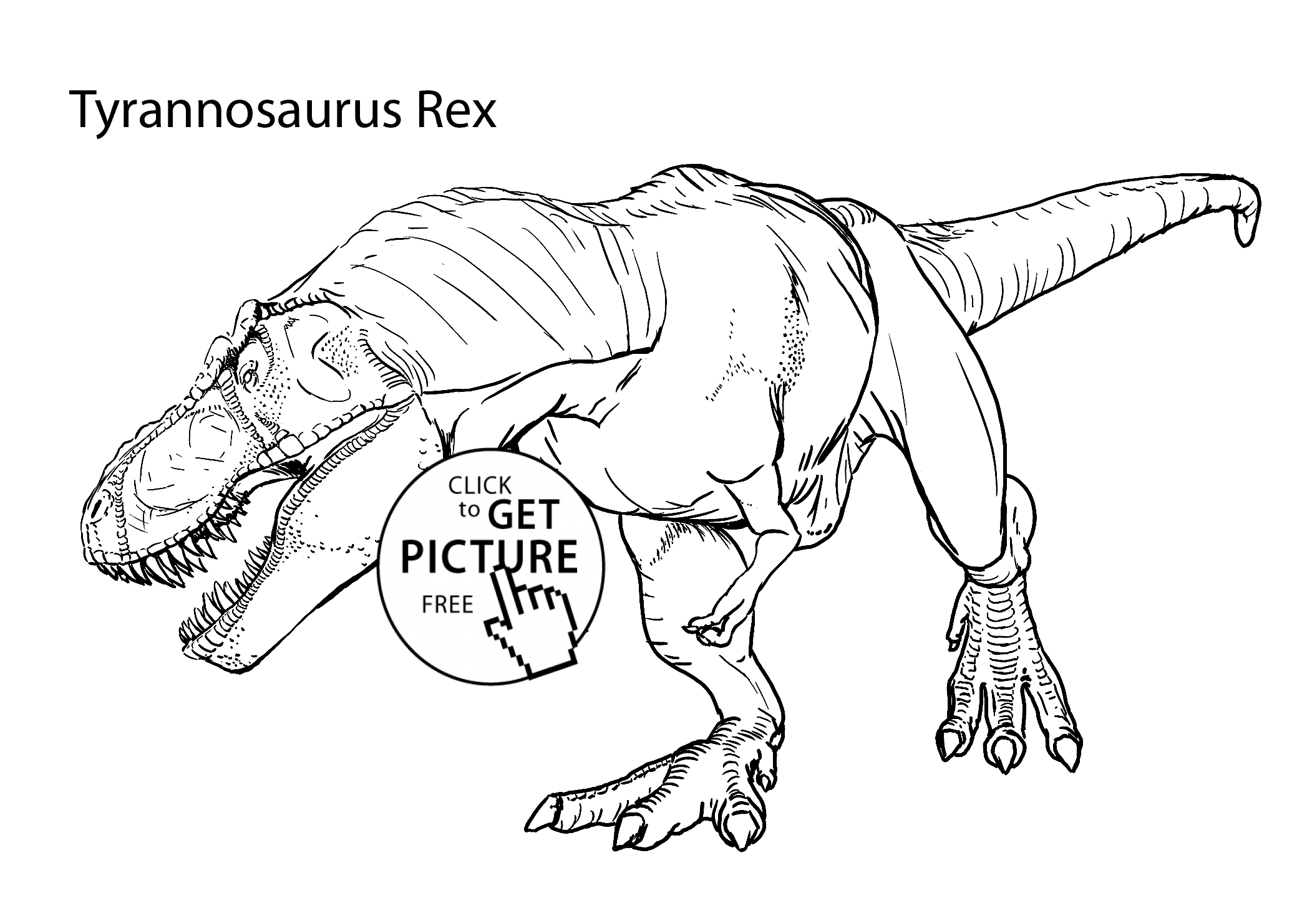 Tyrannosaurus Rex coloring #12, Download drawings