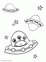 UFO coloring #6, Download drawings
