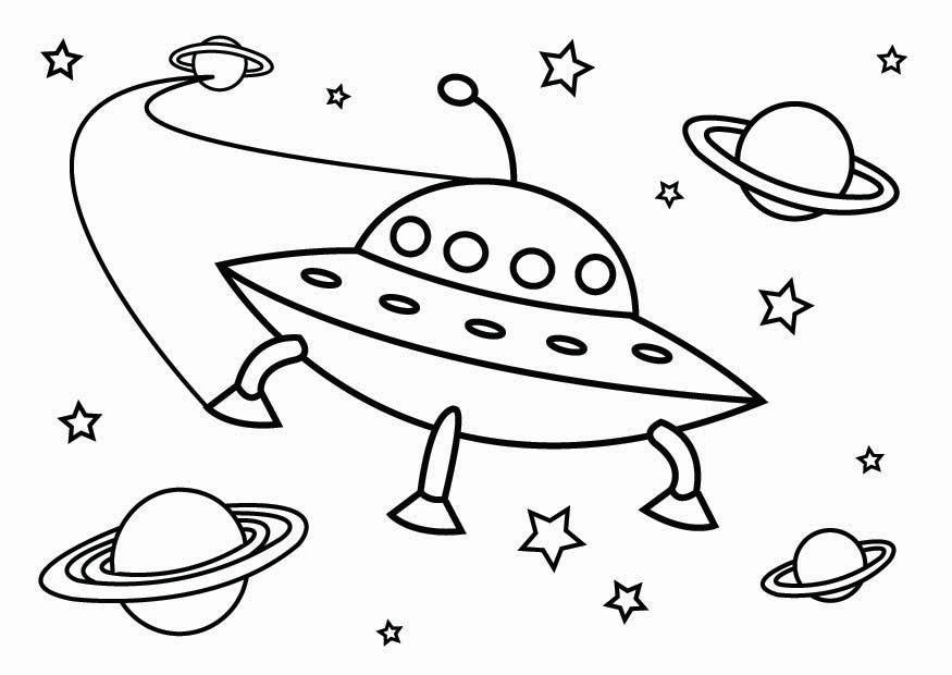 UFO coloring #3, Download drawings