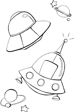 UFO coloring #9, Download drawings