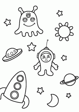 UFO coloring #14, Download drawings