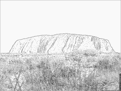 Uluru coloring #19, Download drawings