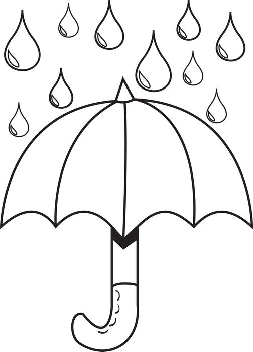 Umbrella coloring #14, Download drawings