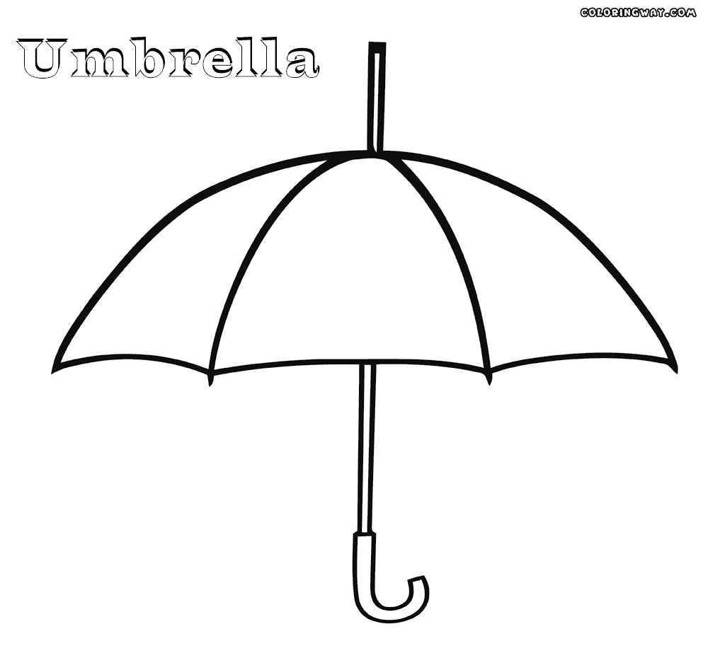 Umbrella coloring #15, Download drawings