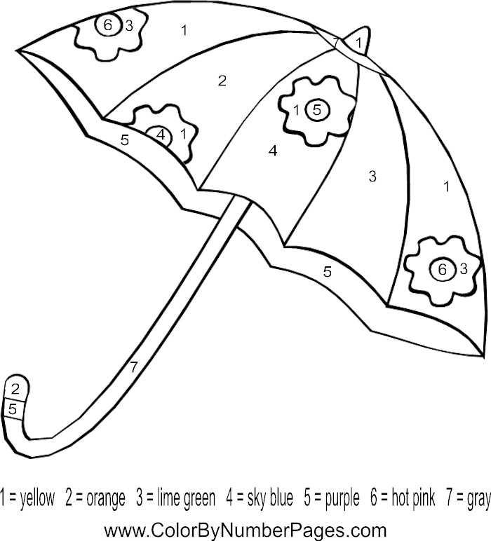 Umbrella coloring #9, Download drawings