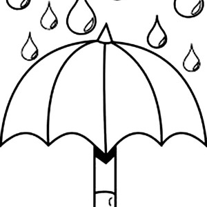 Umbrella coloring #1, Download drawings