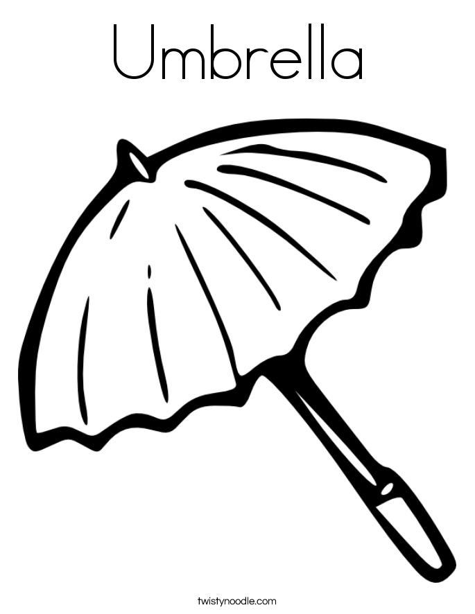 Umbrella coloring #19, Download drawings