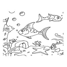 Underwater coloring #19, Download drawings