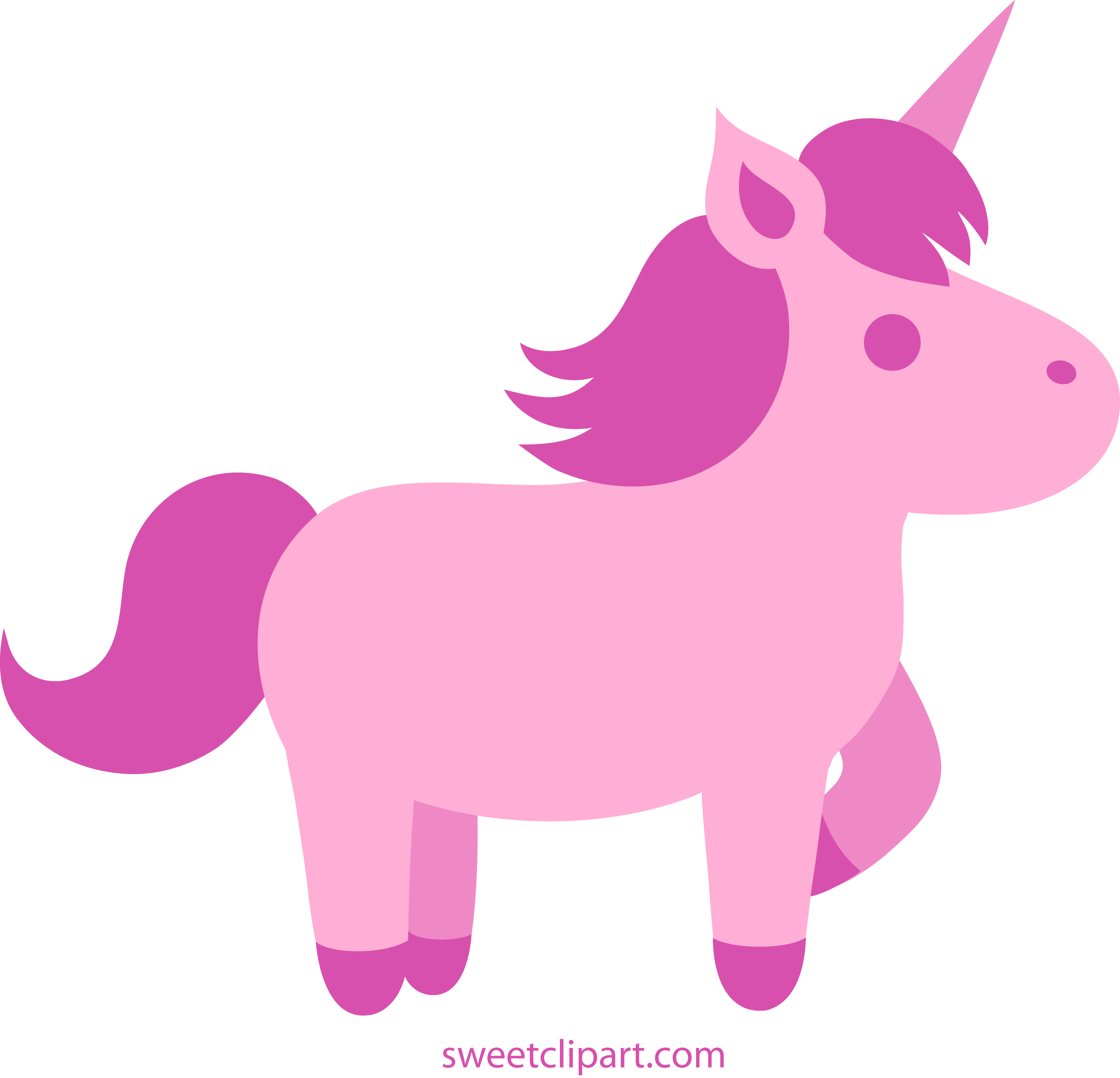 Unicorn clipart #2, Download drawings