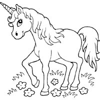 Unicorn coloring #11, Download drawings