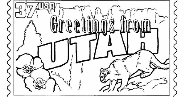 Utah coloring #11, Download drawings