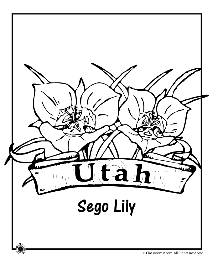 Utah coloring #6, Download drawings