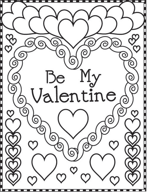 Valentine's Day coloring #17, Download drawings