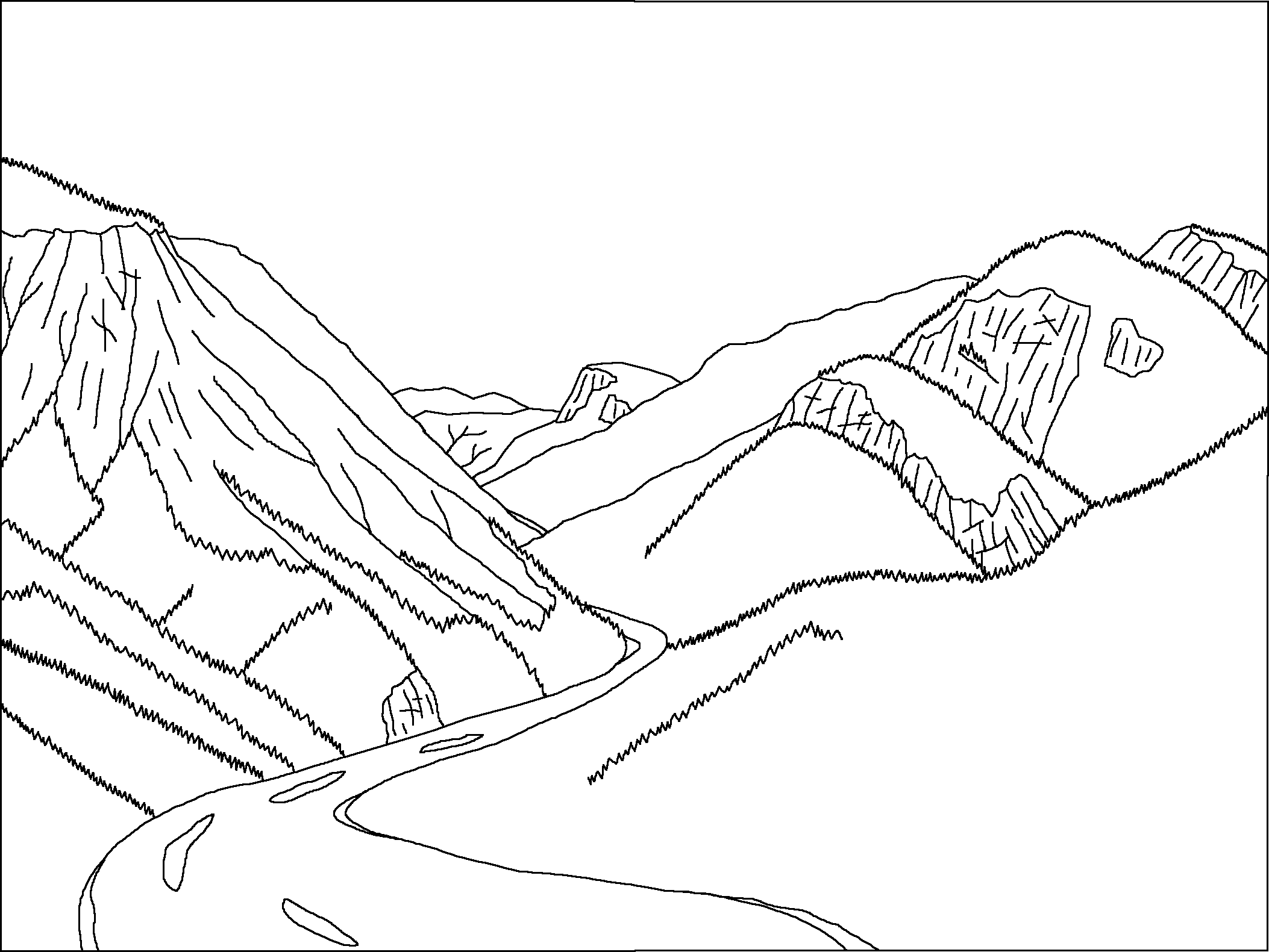 Valley coloring #10, Download drawings