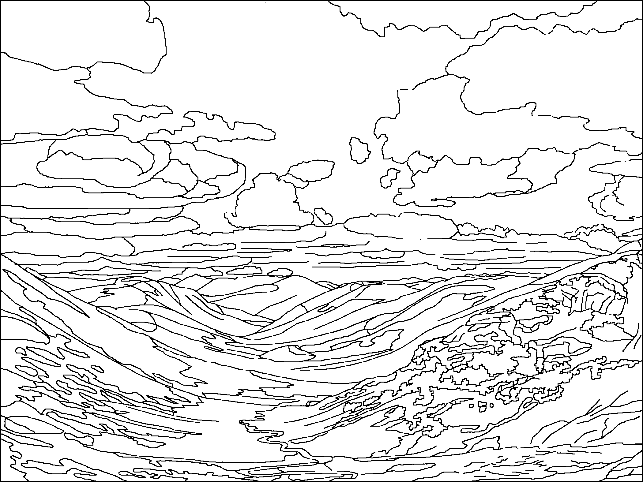 Valley coloring #13, Download drawings
