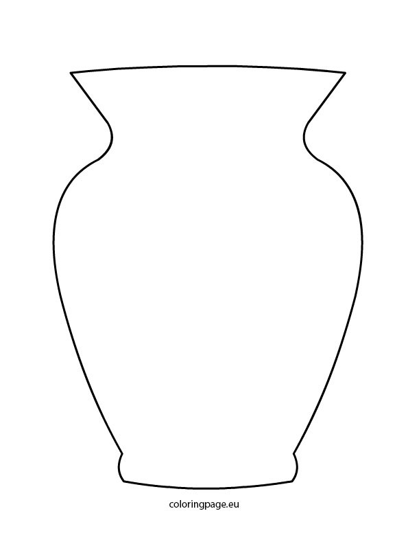 Vase coloring #4, Download drawings
