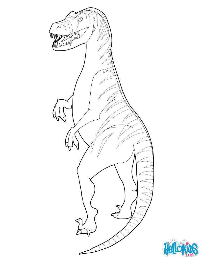 Velociraptor coloring #7, Download drawings