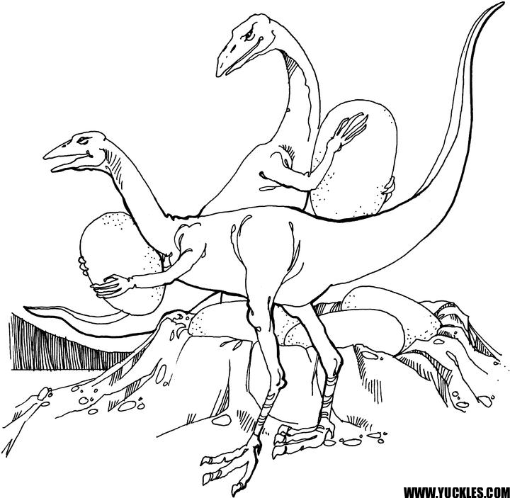 Velociraptor coloring #6, Download drawings