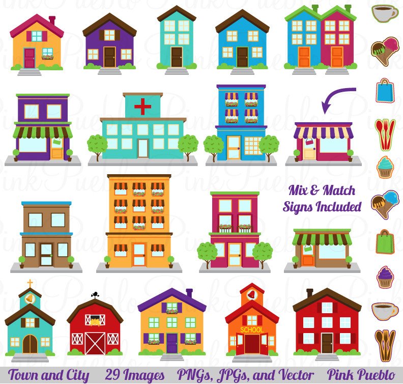 Village clipart #4, Download drawings