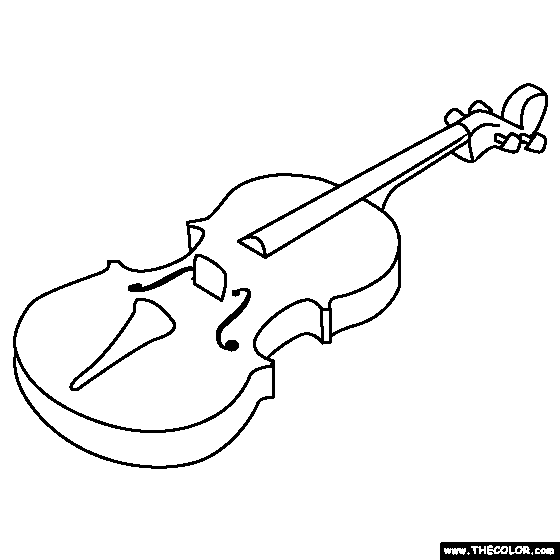 Violin coloring #10, Download drawings