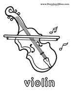 Violin coloring #9, Download drawings