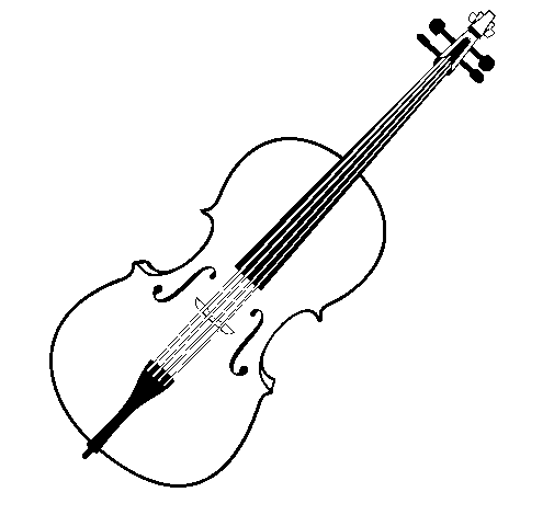 Violin coloring #18, Download drawings