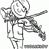 Violinist coloring #9, Download drawings