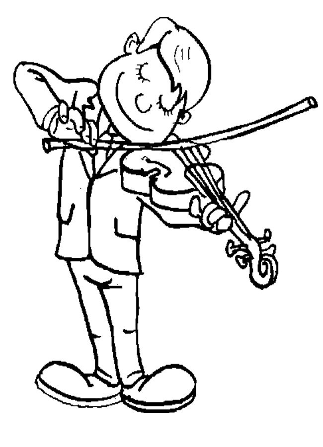 Violinist coloring #17, Download drawings