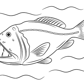 Viperfish coloring #14, Download drawings