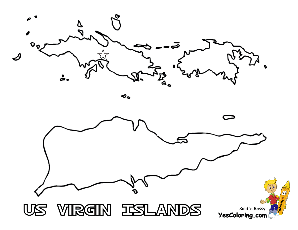 Virgin Islands coloring #17, Download drawings