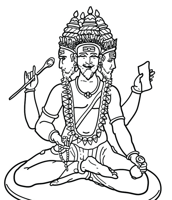 Vishnu coloring #14, Download drawings