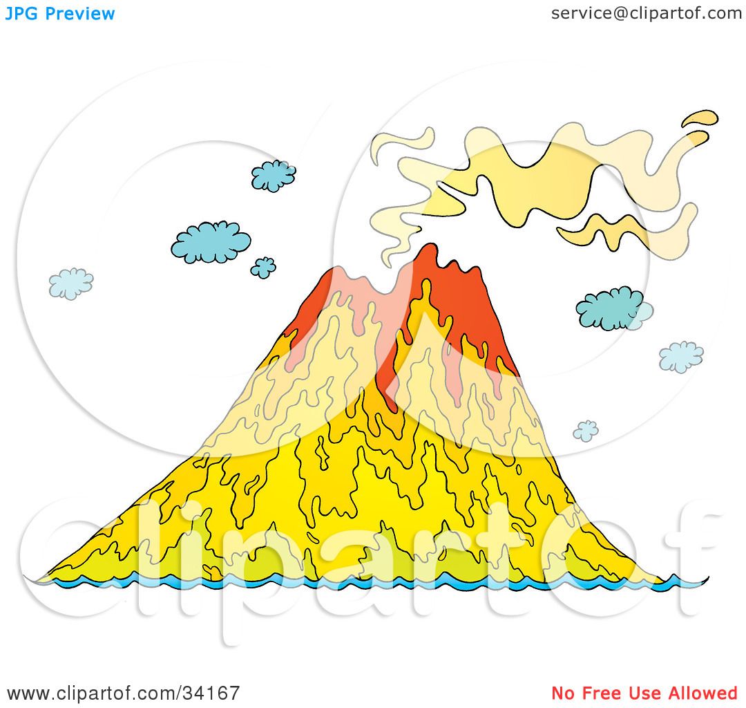 Volcanic Island coloring #3, Download drawings