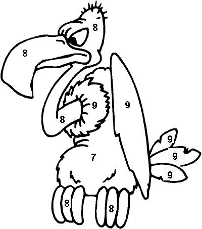 Vulture coloring #5, Download drawings
