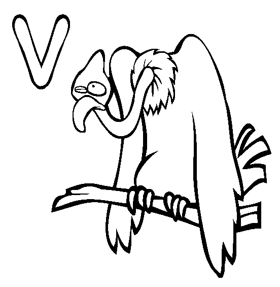 Vulture coloring #10, Download drawings