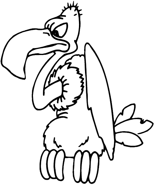 Vulture coloring #4, Download drawings