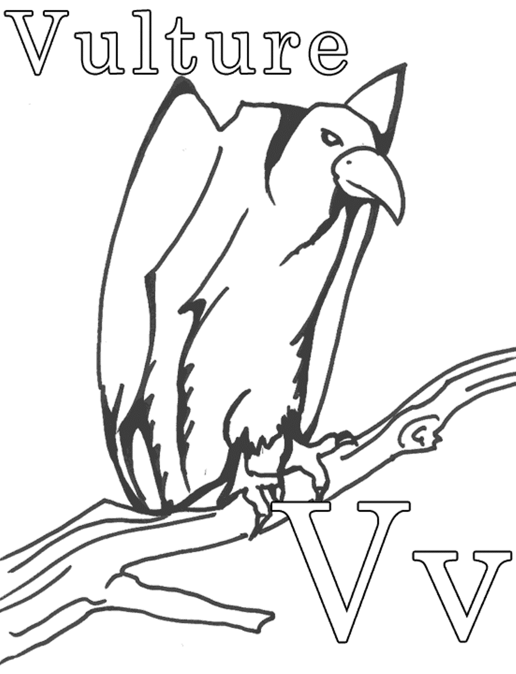 Vulture coloring #17, Download drawings
