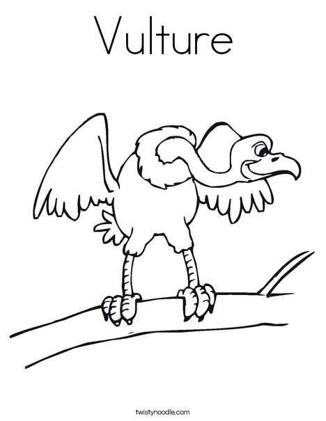 Vulture coloring #3, Download drawings