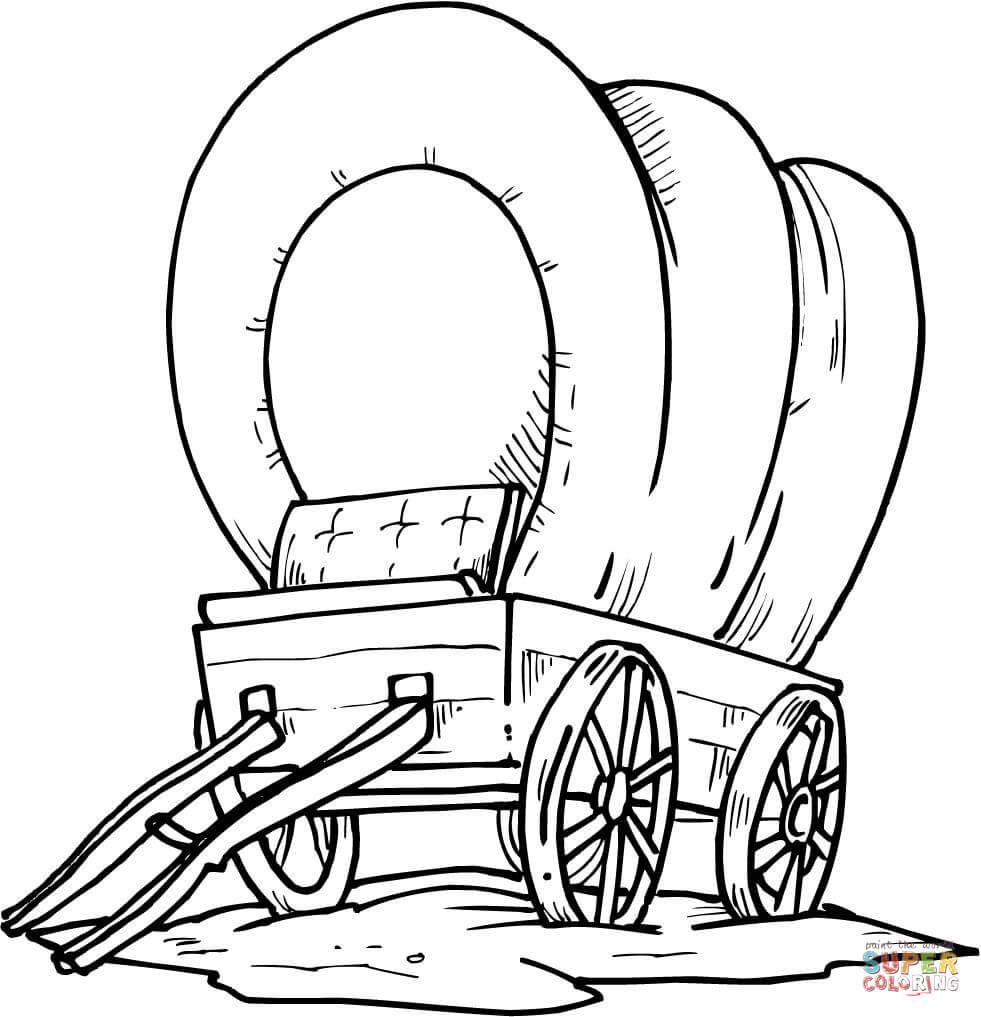 Wagon coloring #2, Download drawings