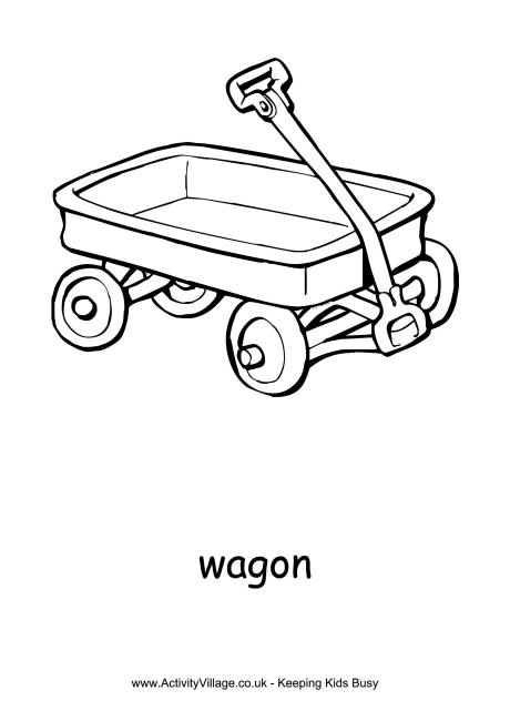 Wagon coloring #14, Download drawings