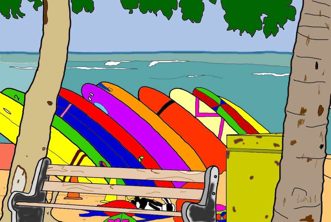 Waikiki coloring #7, Download drawings