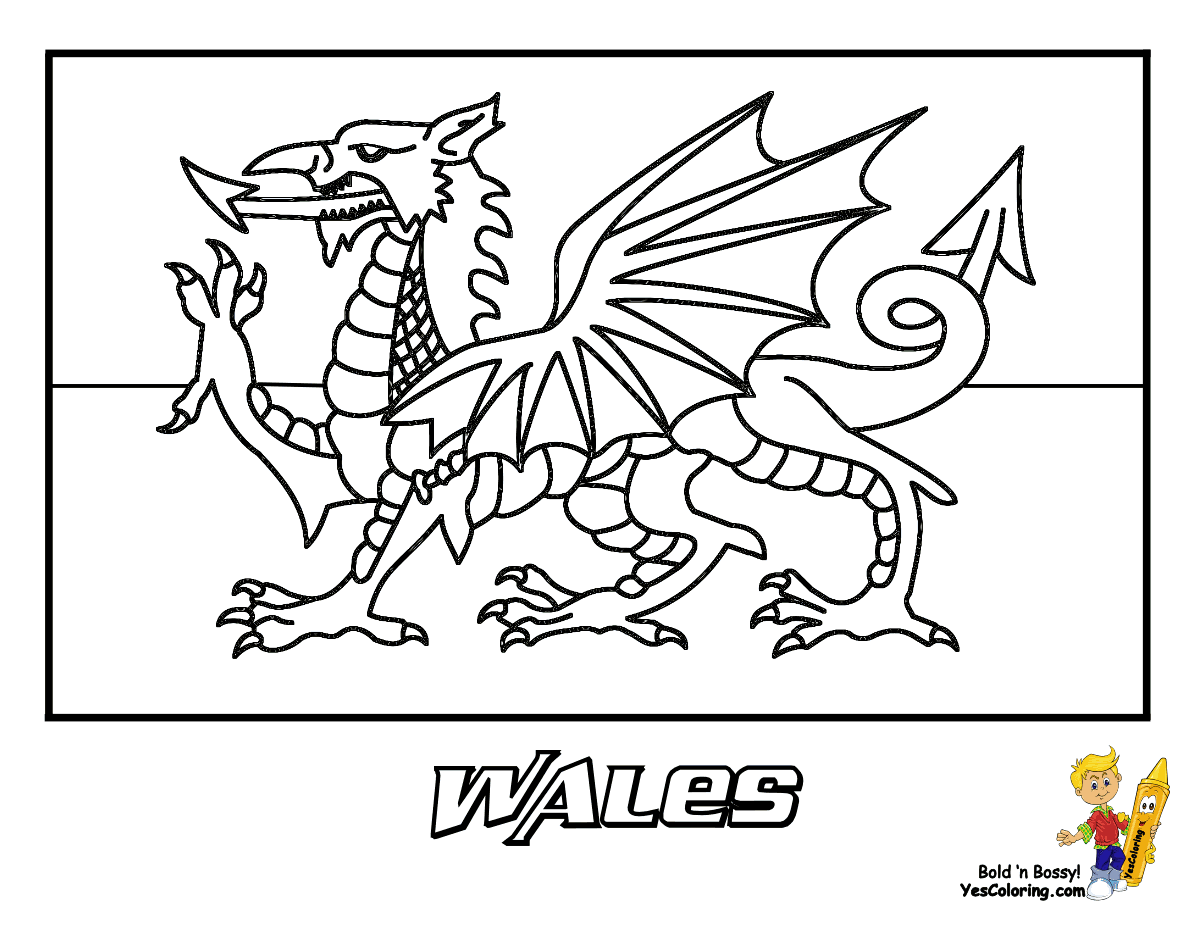 Wales coloring #15, Download drawings
