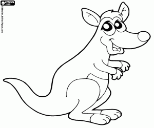 Wallaby coloring #9, Download drawings
