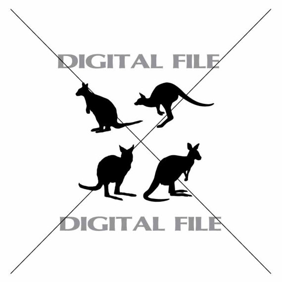 Wallaby svg #16, Download drawings